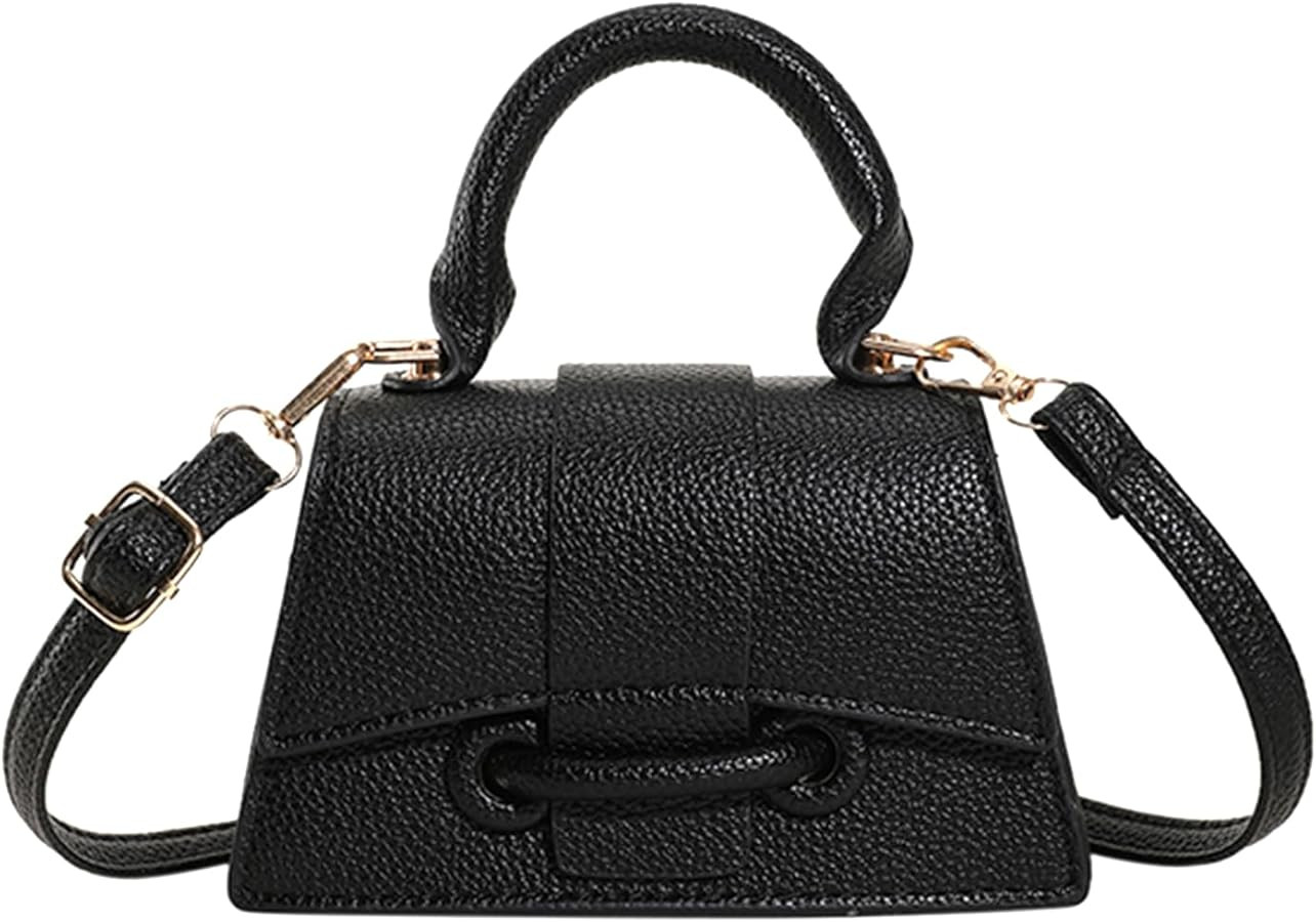 Ayliss Micro Mini Crossbody Handbag Women's Purse Clutch Cute Mini Trendy Bag Top Handle PU Leath... | Amazon (US)