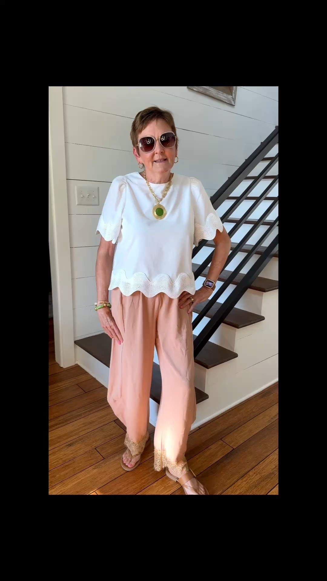 Check these Anthropologie Dupe Lace Hem Pants. So comfortable and affordable. Style for two different looks. Check out the budget friendly Amazon options.

#LTKOver40 #LTKMidsize