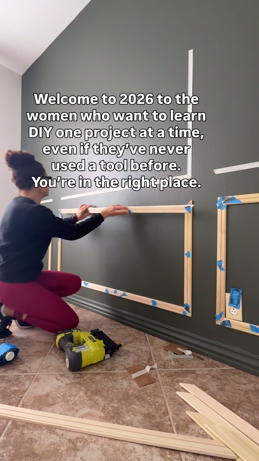 Brad Nailer for box molding and trim.

#LTKHome