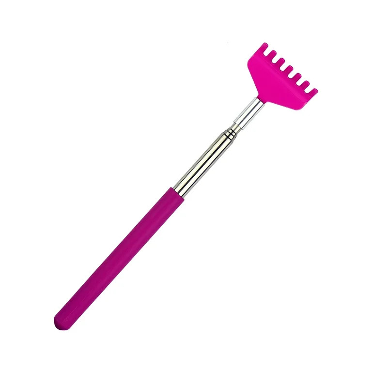 Telescoping Back Scratcher Metal Compact Extendable 4 Section 21-57.3cm Pink No Brand - Walmart.c... | Walmart (US)