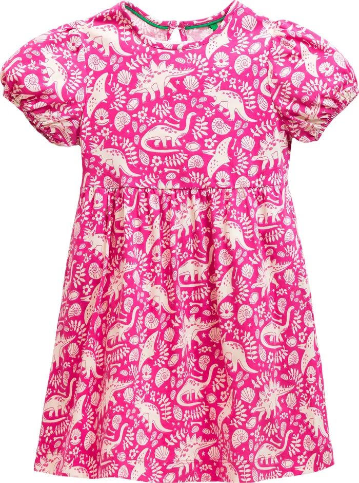 Kids' Puff Sleeve Cotton Jersey Dress | Nordstrom
