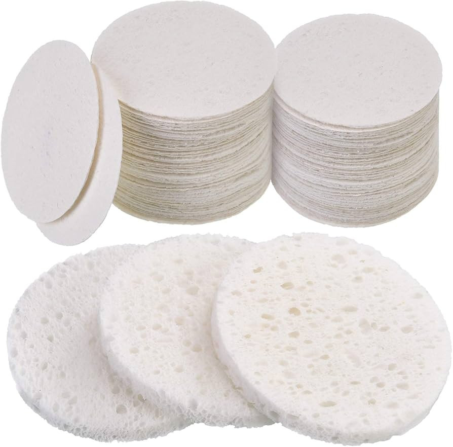 60 Count Facial Sponges for Estheticians Compressed Face Sponge Natural Cleaning Sponge for Facia... | Amazon (US)