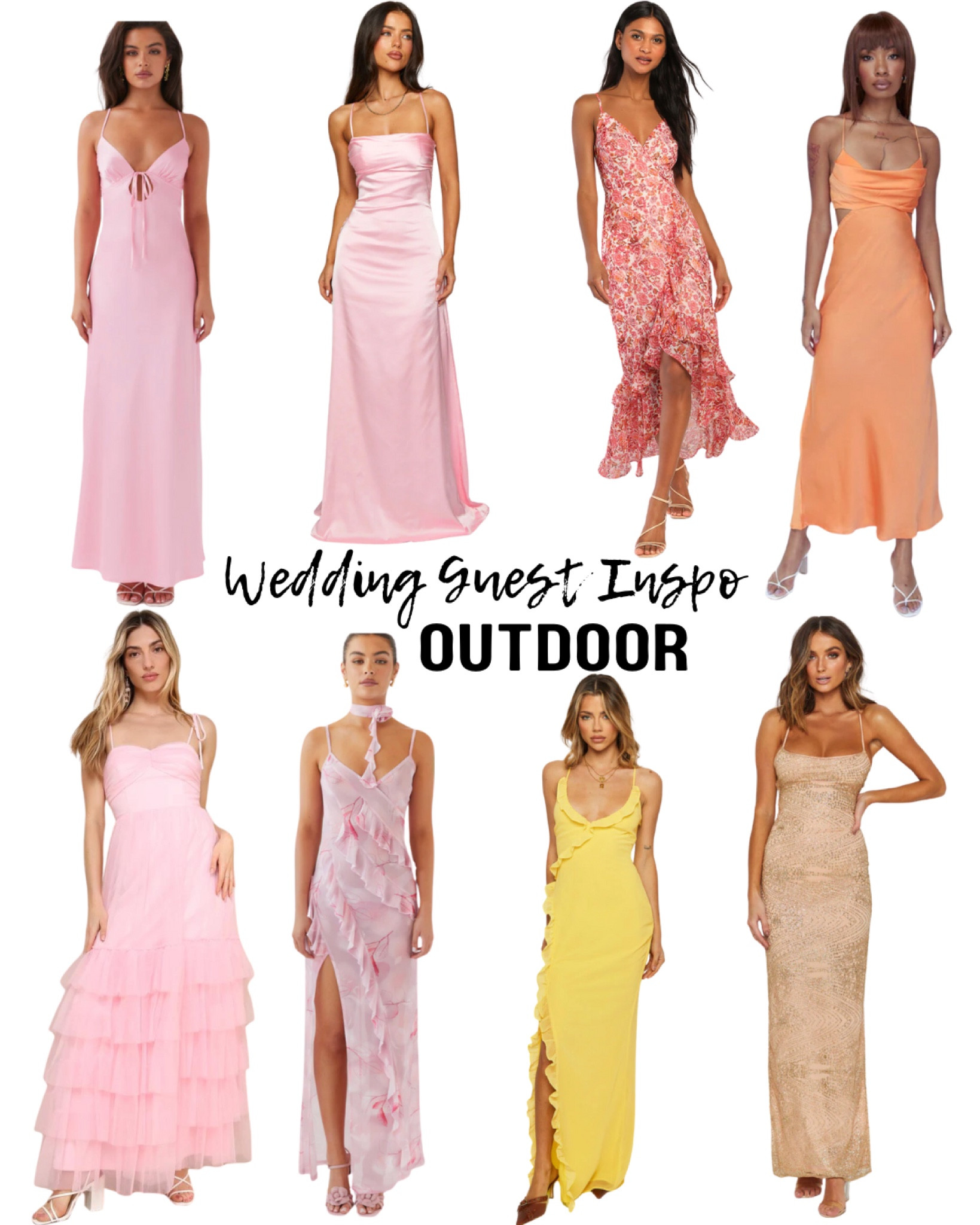 wedding guest dress inspiration— warm tones, outdoor wedding vibes 

#LTKfindsunder100 #LTKwedding