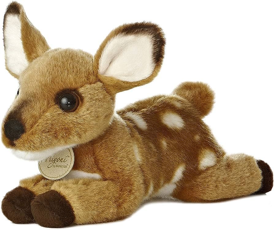 Aurora® Adorable Miyoni® Fawn Stuffed Animal - Lifelike Detail - Cherished Companionship - Brow... | Amazon (US)