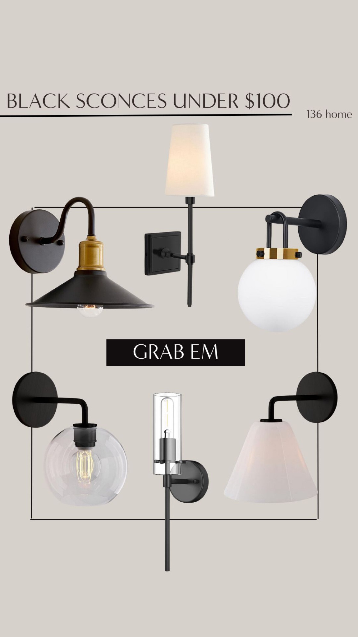 Black Sconces Under $100 #blacksconce #sconce #lighting #homedecor #homeaccent #interiordesign

#LTKstyletip #LTKunder100 #LTKhome