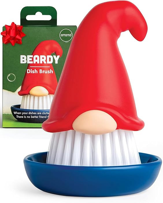 New! Beardy Gnome Dish Brush by Ototo - Dish Scrub Brush, Gnomes, Quirky Gifts, Dish Brush, Cute ... | Amazon (US)