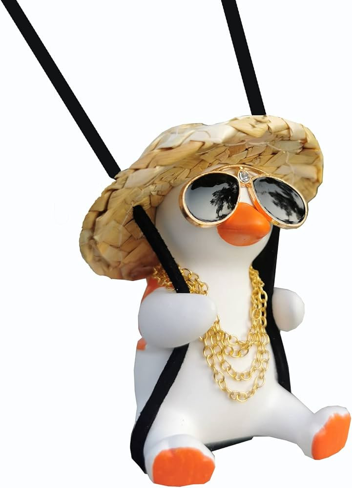 Rear View Mirror Hanging Accessories of Swinging Duck Car Hanging Ornament Cute Car Accessories f... | Amazon (US)