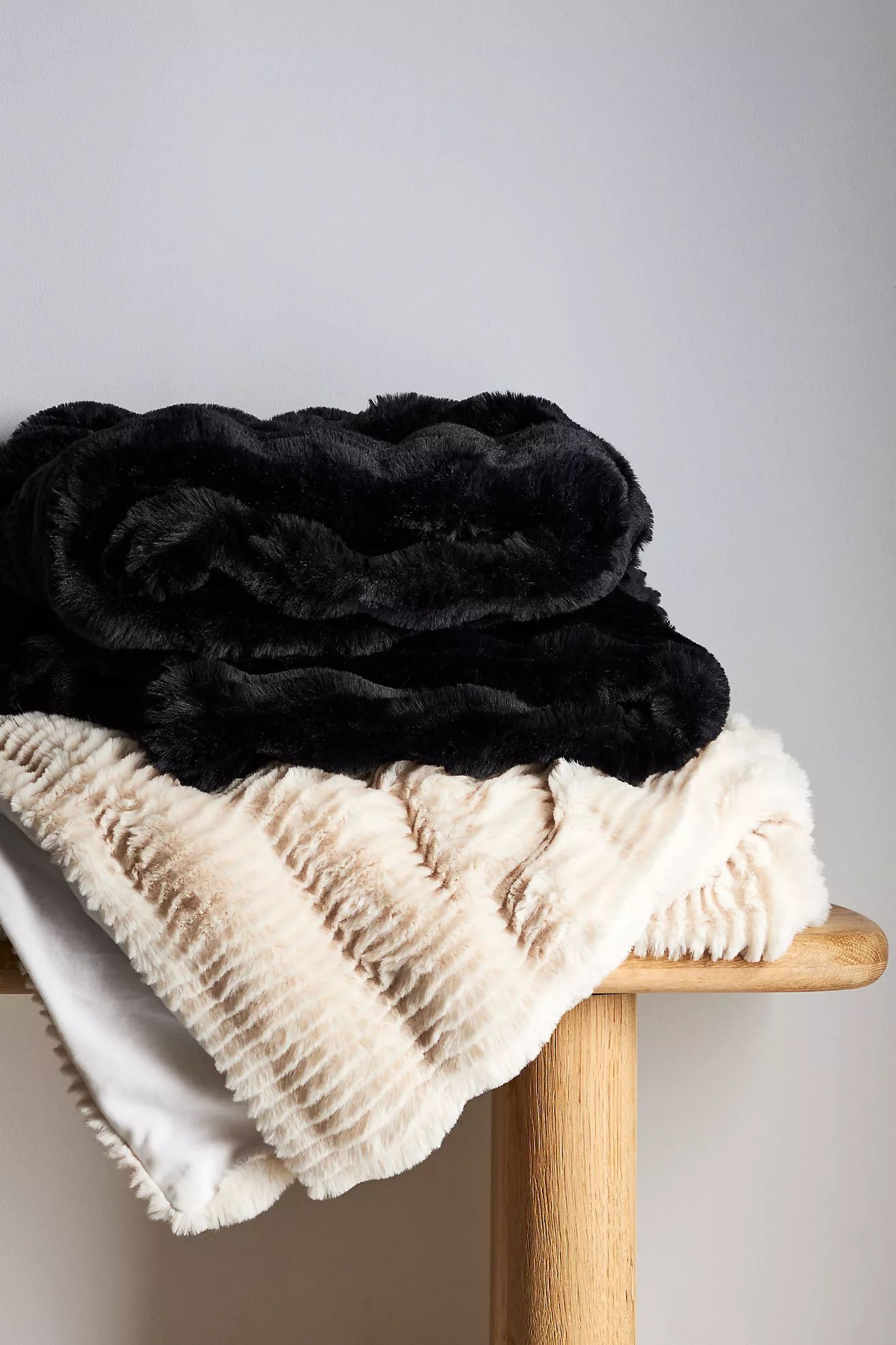 Arden Faux Fur Throw Blanket | Anthropologie (US)