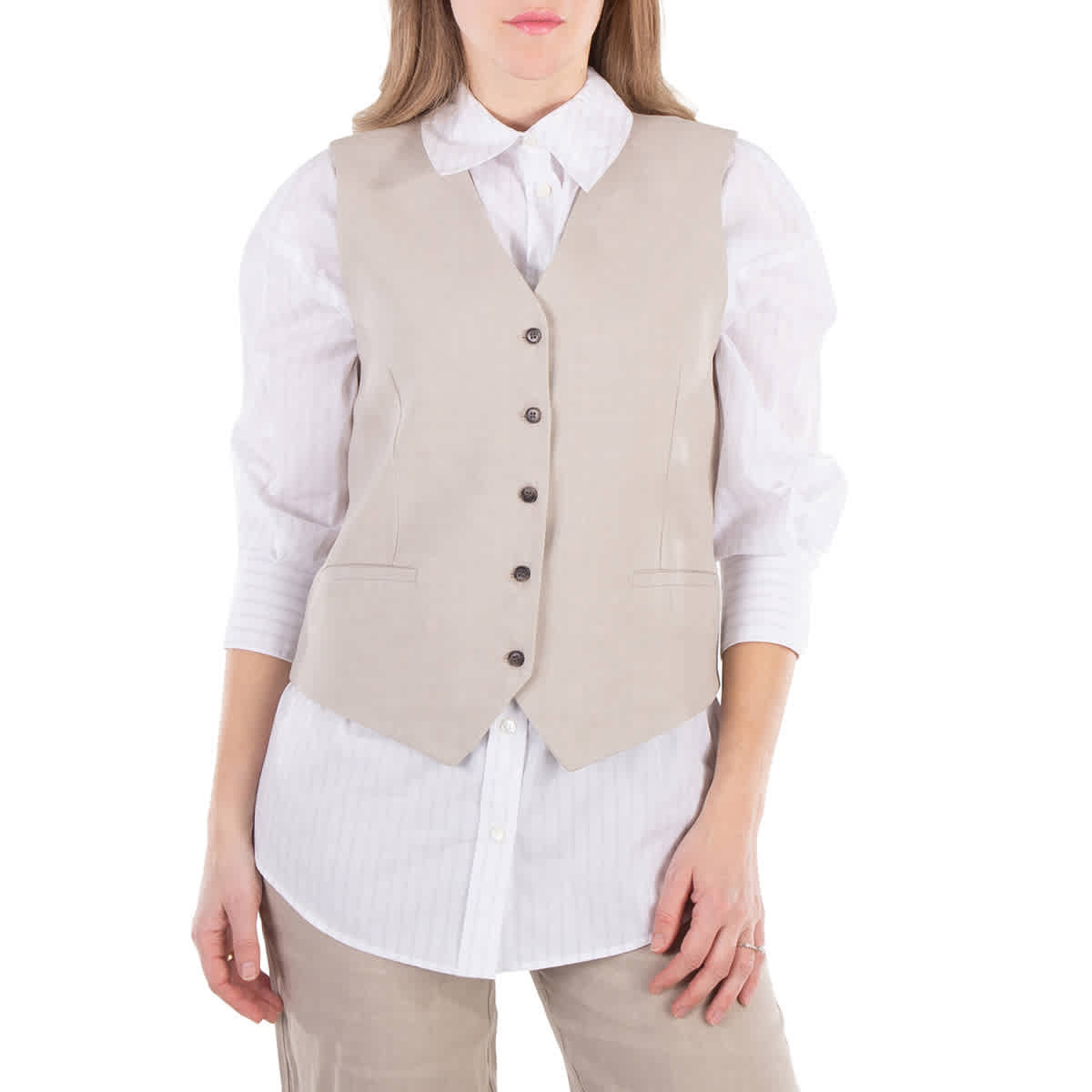 Anine Bing Lena V-Neck Vest | Shop Simon