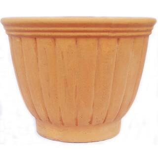 17 in. x 14.5 in. x 17 in. TerraCotta Clay Tall Tulip Vase | The Home Depot