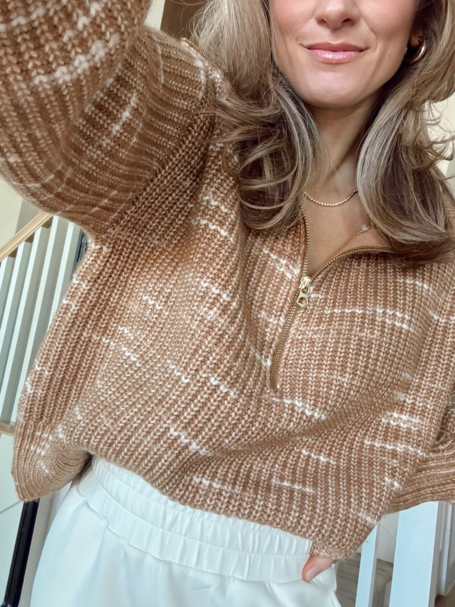 Wearing XS in both 