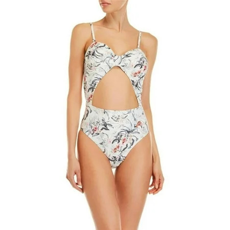 RACHEL Rachel Roy Women s Cut Out Knotted Front One Piece Swimsuit WHITE Large New with box/tags | Walmart (US)
