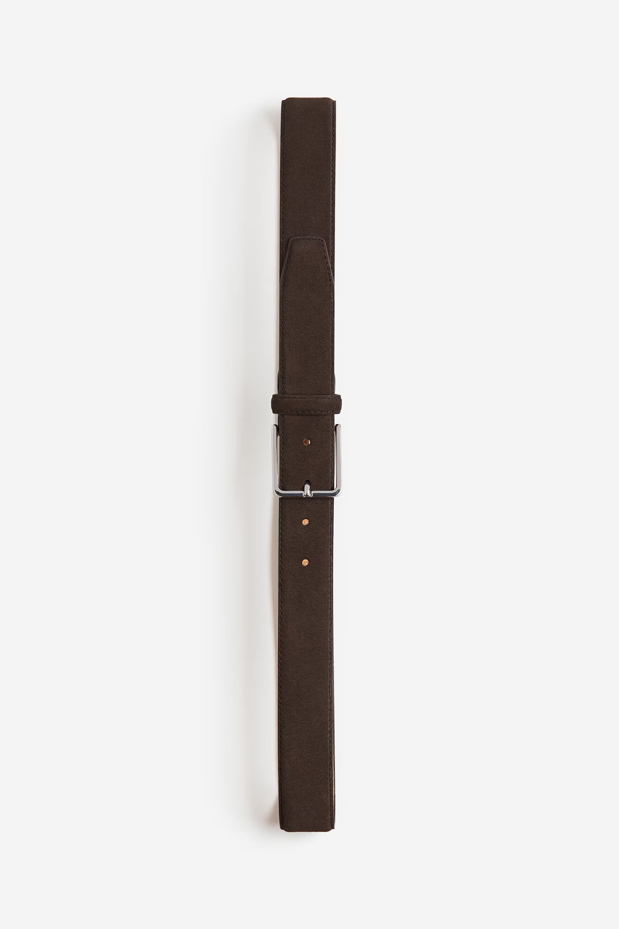 Suede belt - Dark brown - Men | H&M GB | H&M (UK, MY, IN, SG, PH, TW, HK)