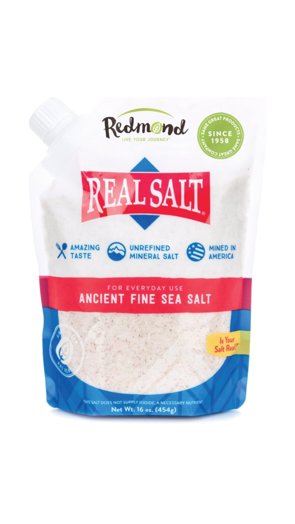 Favorite ancient pink salt. Love Redmond products!