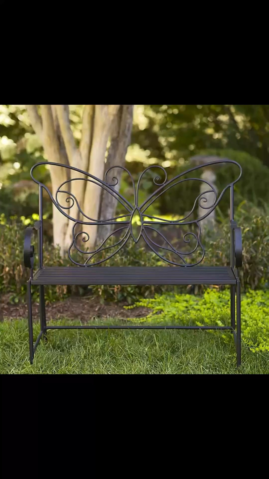 Black Metal Butterfly Outdoor Bench

#LTKootd #LTKdayinmylife #LTKHome