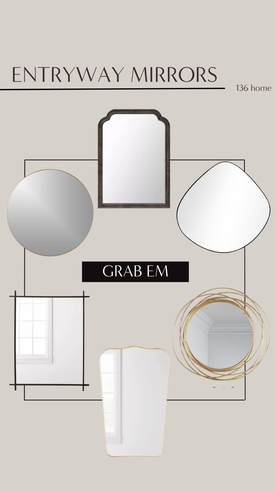 Entryway Mirrors #entryway #foyer #mirrors #homedecor #interiordesign

#LTKhome #LTKstyletip #LTKFind