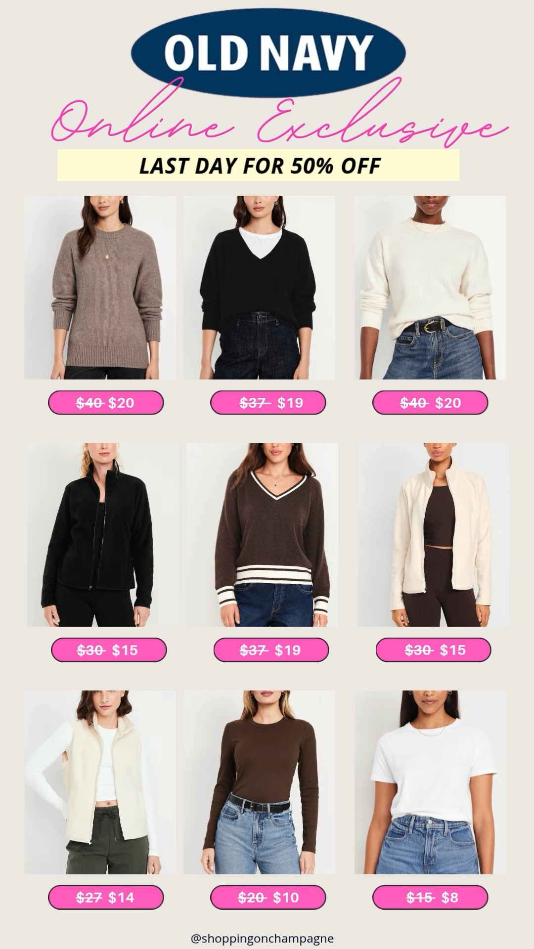 Old Navy Online Sale Picks Cozy sweaters, neutral basics, and layering pieces up to 50% off! perfect for fall and winter capsule wardrobes. These are the best neutral Old Navy finds for everyday outfits. [old navy online sale, fall capsule wardrobe, cozy neutral sweaters, winter outfit basics, affordable old navy finds]

#LTKSaleAlert #LTKOver40