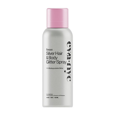 Eva Nyc Kweeen Silver Hair & Body Glitter Spray, One Size | JCPenney