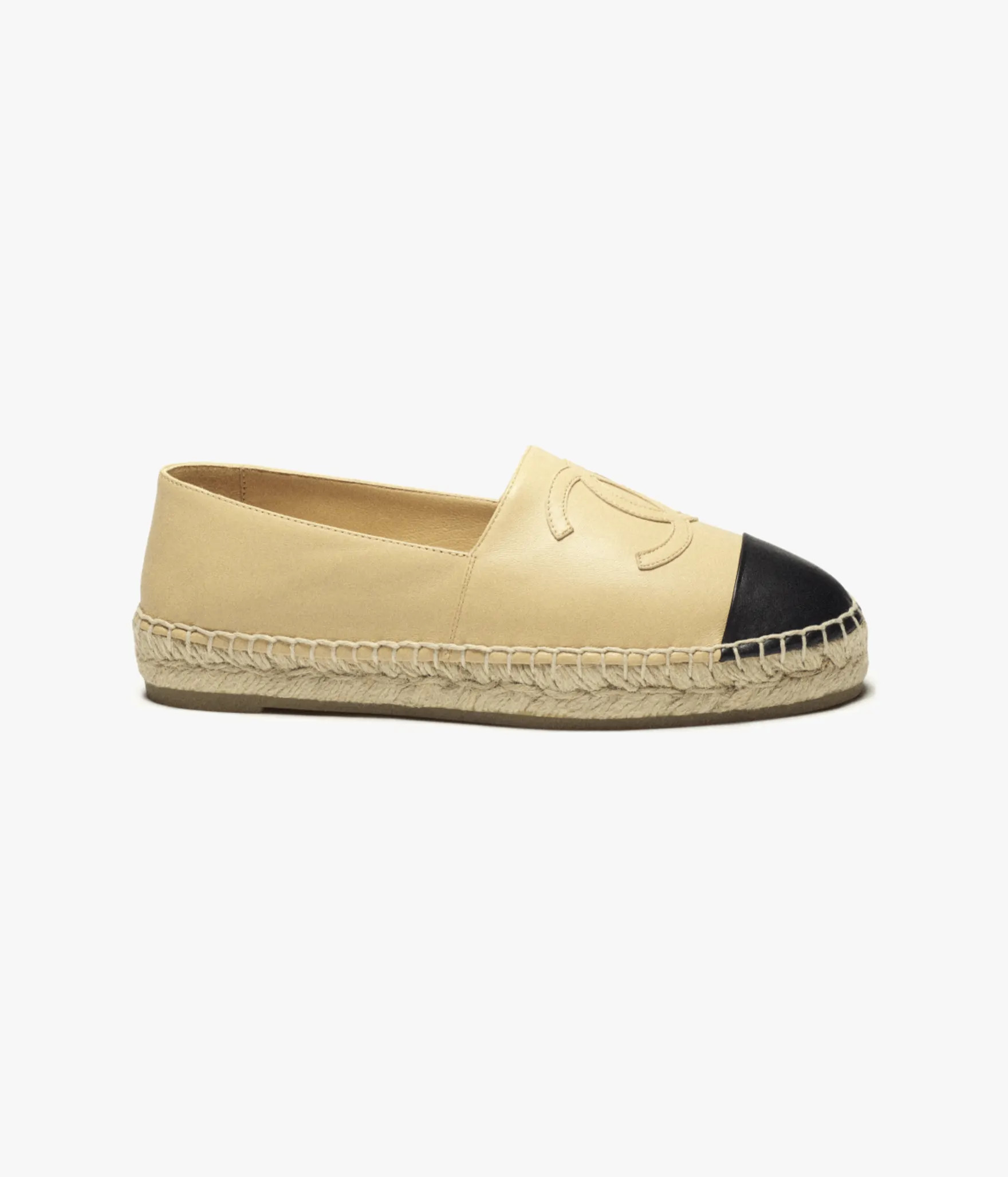 Espadrilles - Lambskin, beige & black — Fashion | CHANEL | Chanel, Inc. (US)