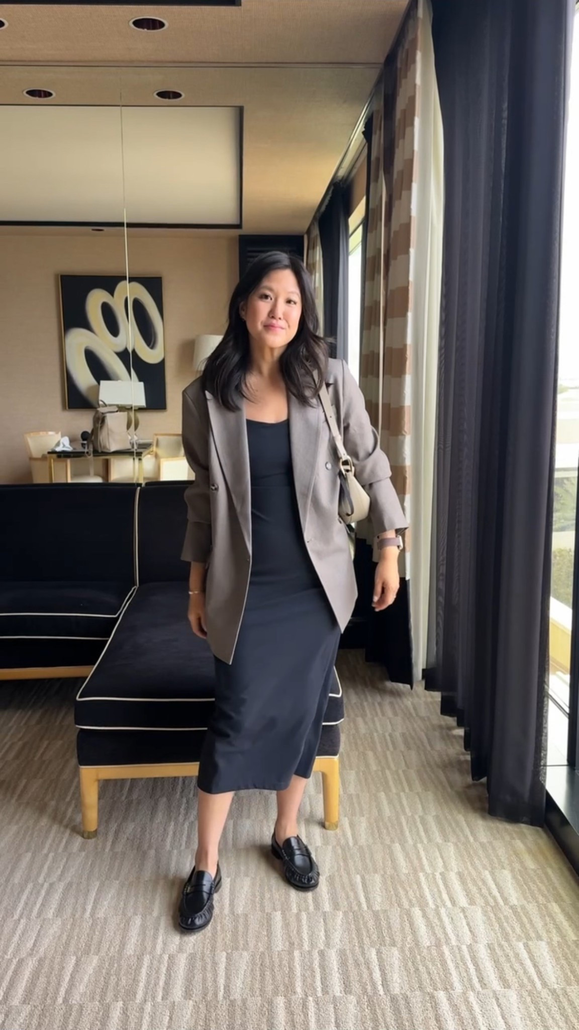 LBD W the perfect taupe colored blazer 

#LTKWorkwear #LTKTravel