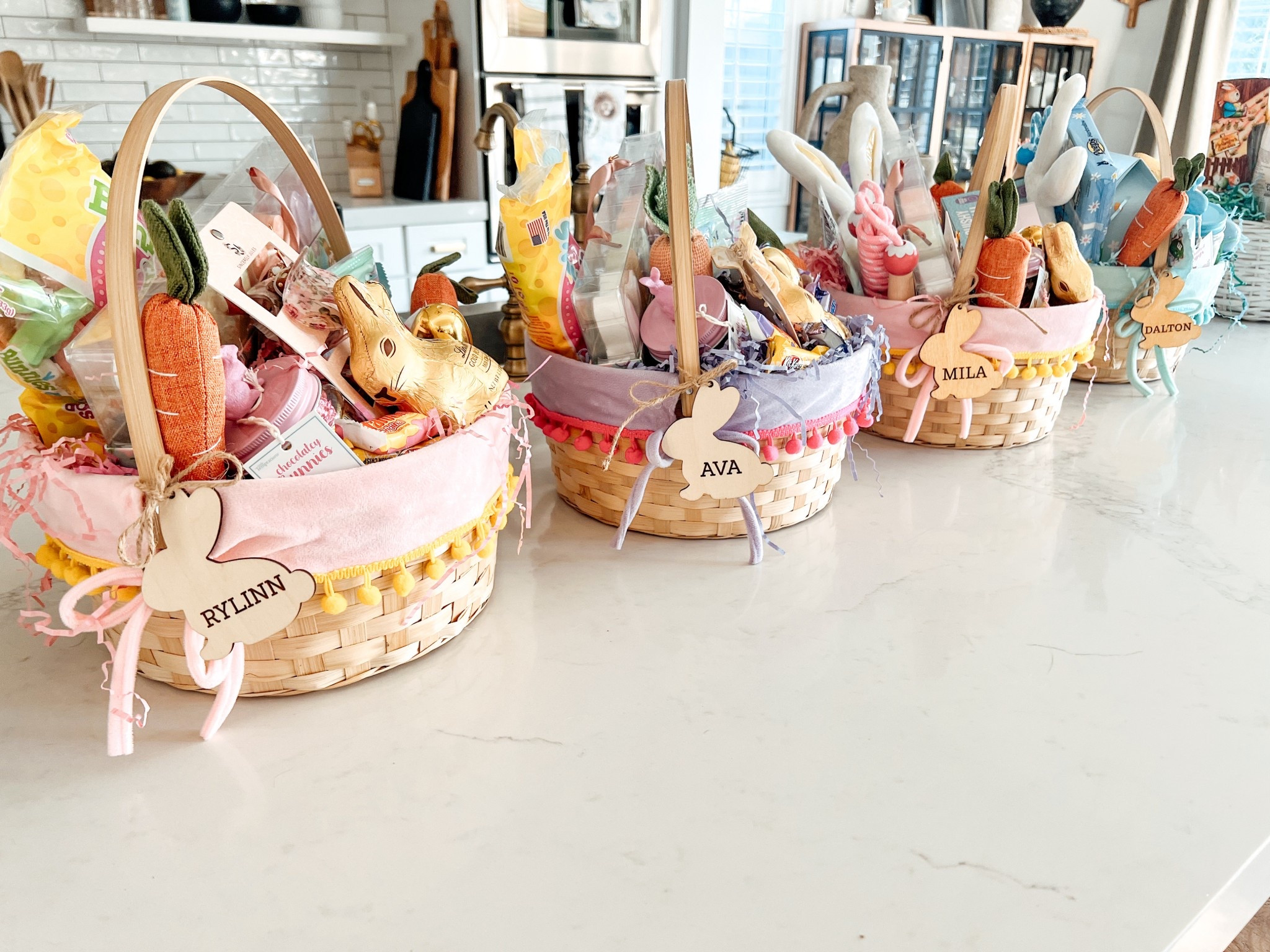 Easter baskets for my 4 children. Including various age appropriate gifts, candy, and other items. 

Easter 
Spring decor
Easter baskets
Easter ideas
Teen Easter basket
Easter basket for boy
Family fun 

#LTKKids #LTKFamily #LTKSeasonal