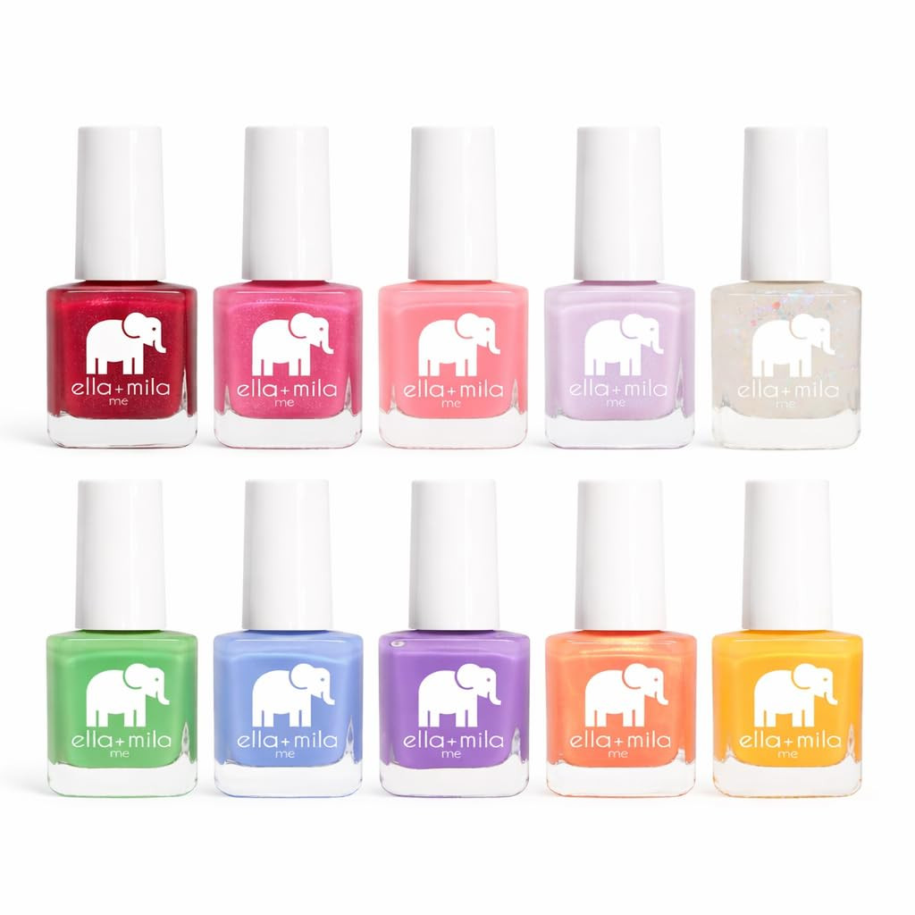 ella+mila Professional Nail Polish Set - Quick Dry Nail Polish - 10 Pack Vibrant Colors - Vegan N... | Amazon (US)