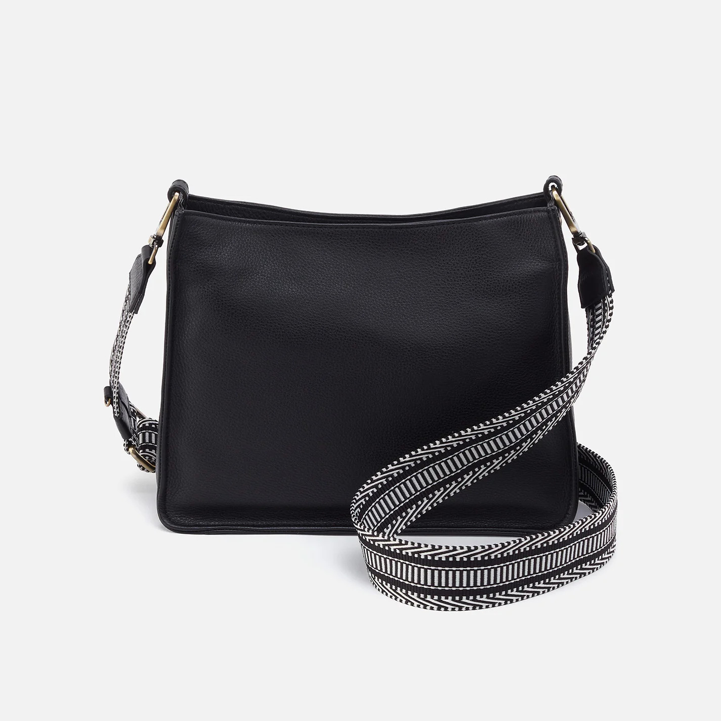 Cass Crossbody In Pebbled Leather - Black | HOBO Bags