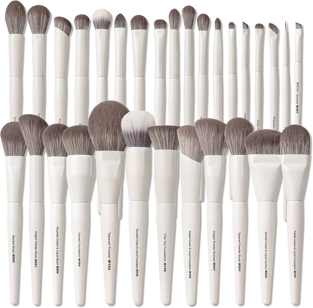 30 Pcs Pro Grade Makeup Brushes Set with Dense Ultra Soft Bristle,Elegant Design Luxury Make up B... | Amazon (US)