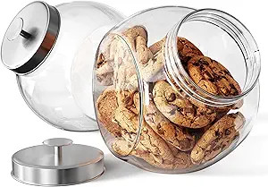 KooK Cookie Jar, Penny Jars, Candy Jar, with Lids, Candy Dish, Large Storage for Candy, Cookies a... | Amazon (US)