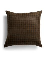 24x24 Oversized Luxury Blazer Plaid Pillow | TJ Maxx