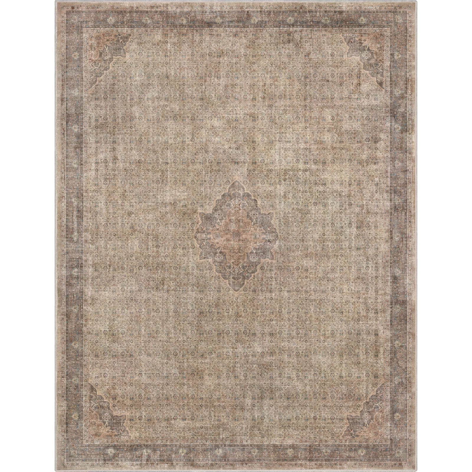 Well Woven Asha Lilith Vintage Persian Area Rug, Beige Brown | Kohl's