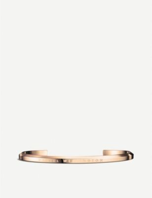 Classic Cuff rose-gold plated stainless steel bracelet large | Selfridges