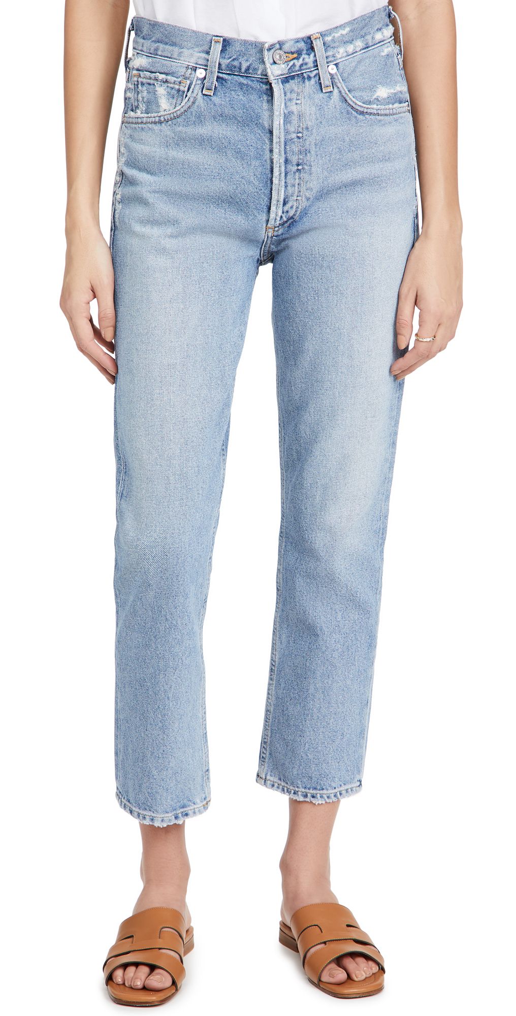 Citizens of Humanity Charlotte Crop High Rise Straight Jeans | Shopbop
