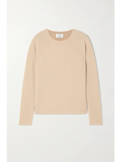Allude - Ribbed Cashmere Sweater - Camel | NET-A-PORTER (US)