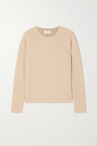 Allude - Ribbed Cashmere Sweater - Camel | NET-A-PORTER (US)