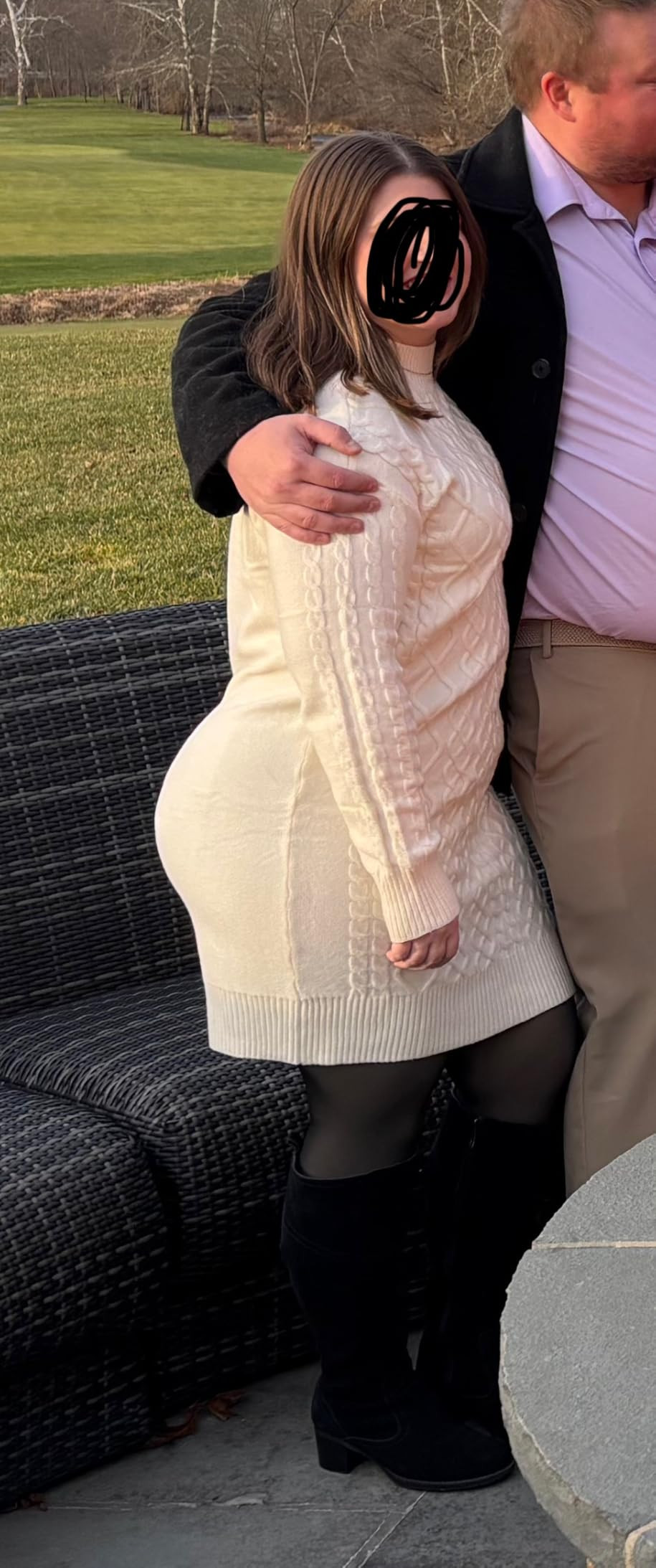 Saodimallsu Womens Cable Knit Mini Sweater Dress Turtleneck Fall Casual Chunky Long Sleeve Slimmi... | Amazon (US)