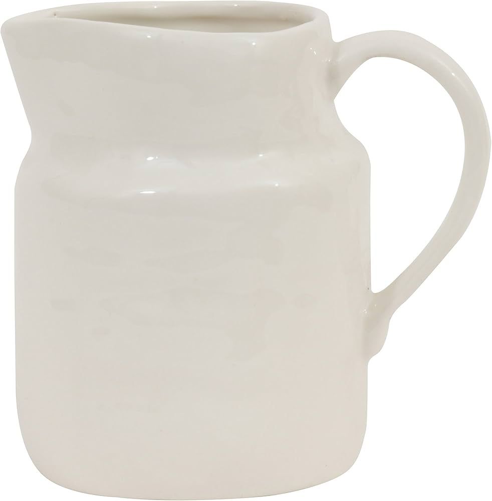 White Stoneware Creamer Vintage Reproduction | Amazon (US)