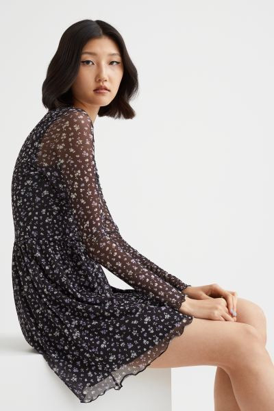 Patterned Mesh Dress | H&M (US + CA)