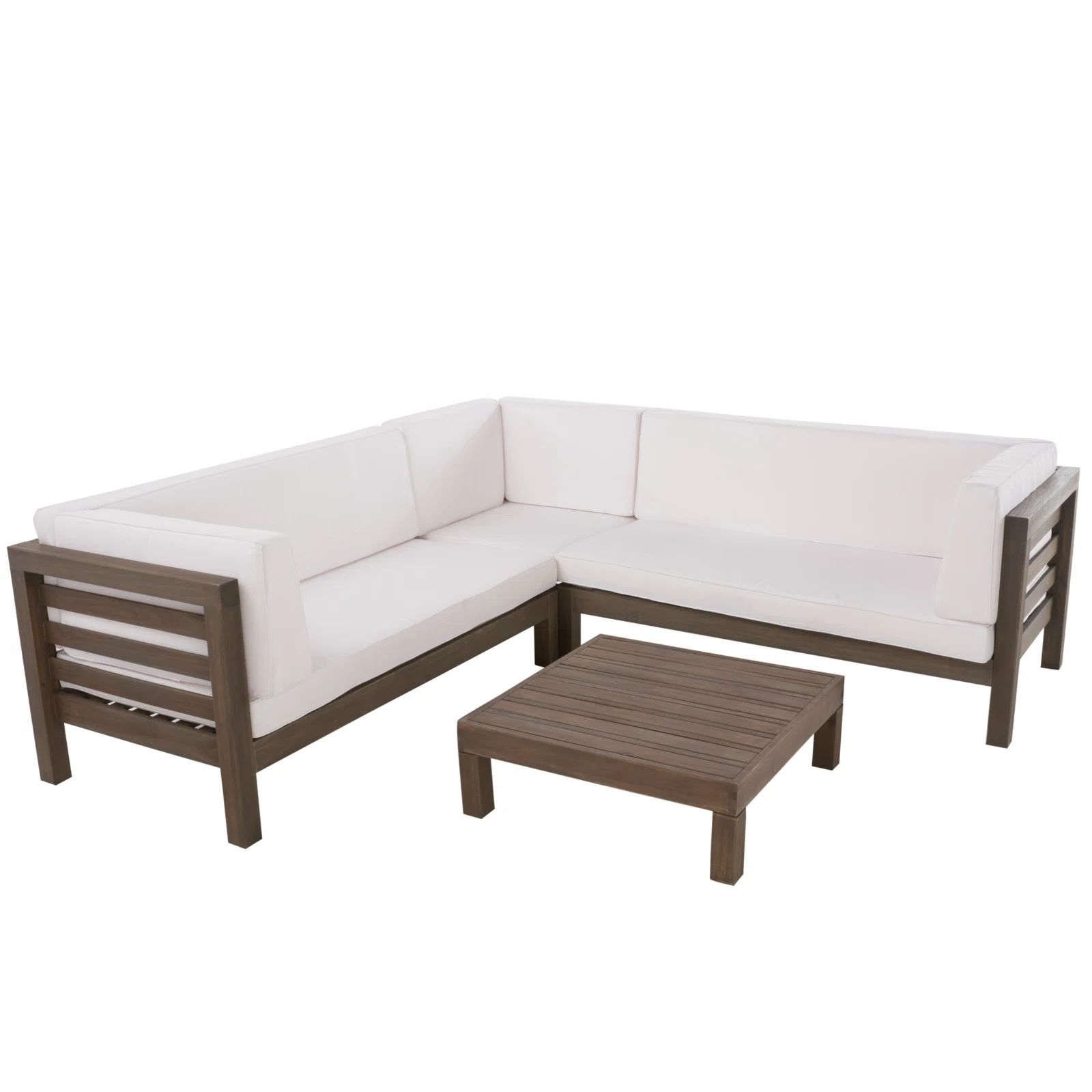 Adharsh Solid Wood 5 - Person Seating Group with Cushions | Wayfair North America