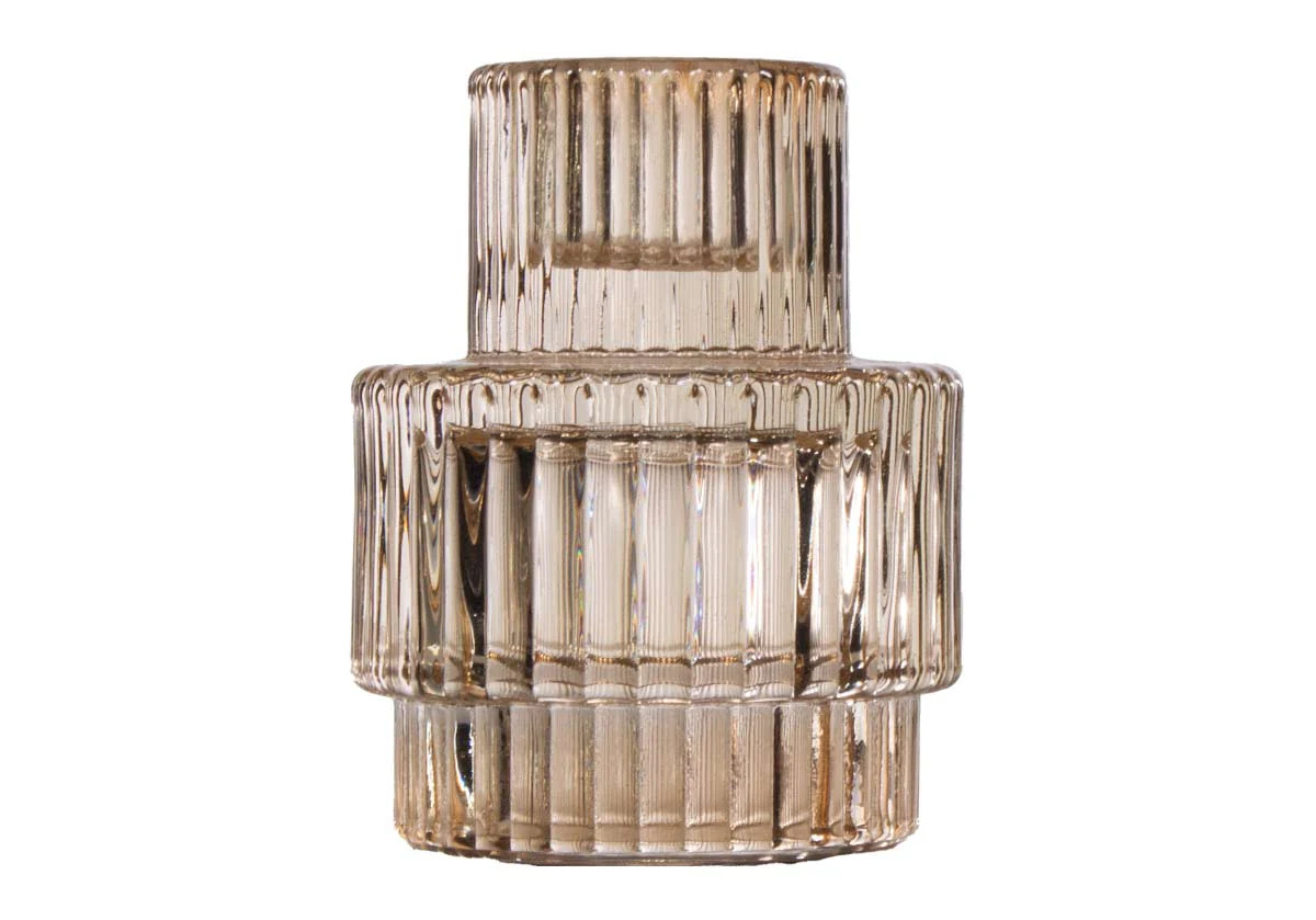 VINTAGE RIBBED CANDLE HOLDER | Alice Lane Home Collection