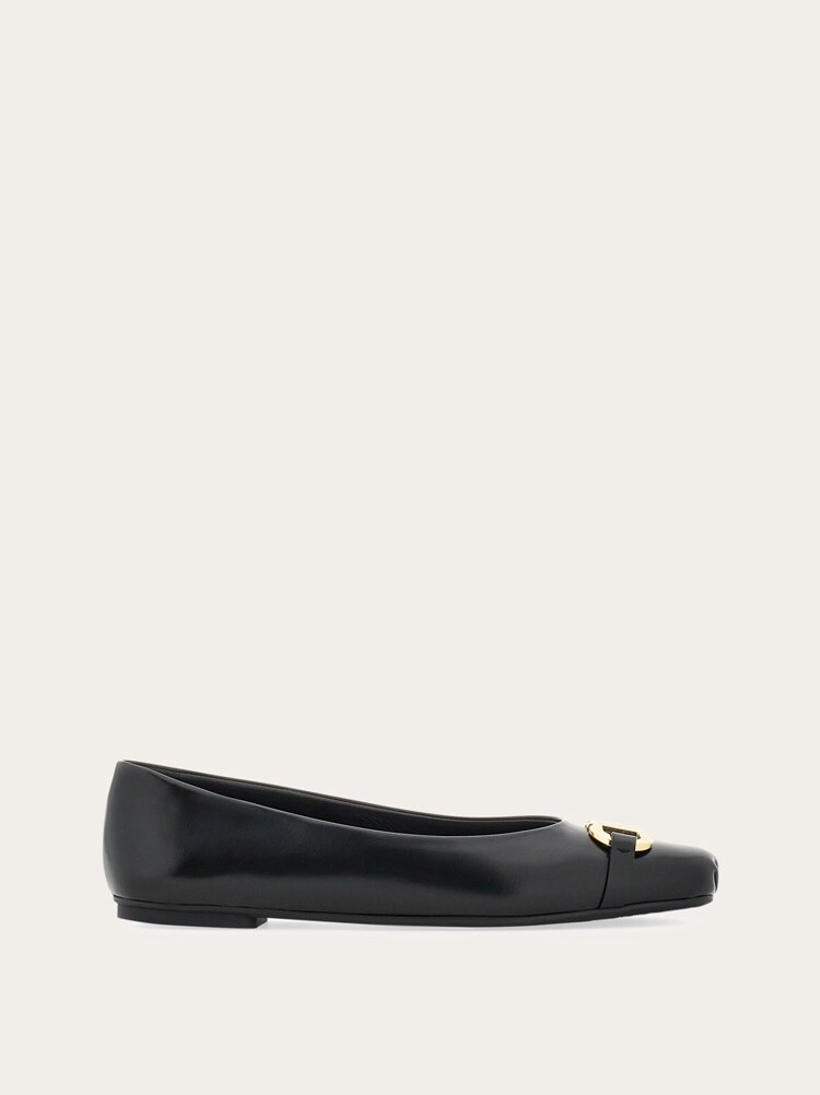 Ballet flat with Gancini ornament | Ferragamo