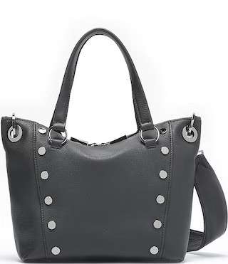 Daniel Medium Leather Gunmetal Studded Crossbody Satchel Bag | Dillard's