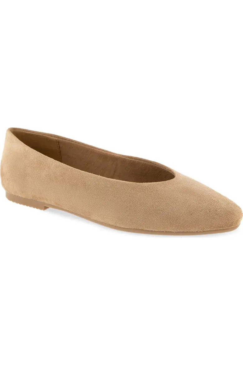 Splendid Latouche Leather Flat in Golden Brown at Nordstrom, Size 10 | Nordstrom