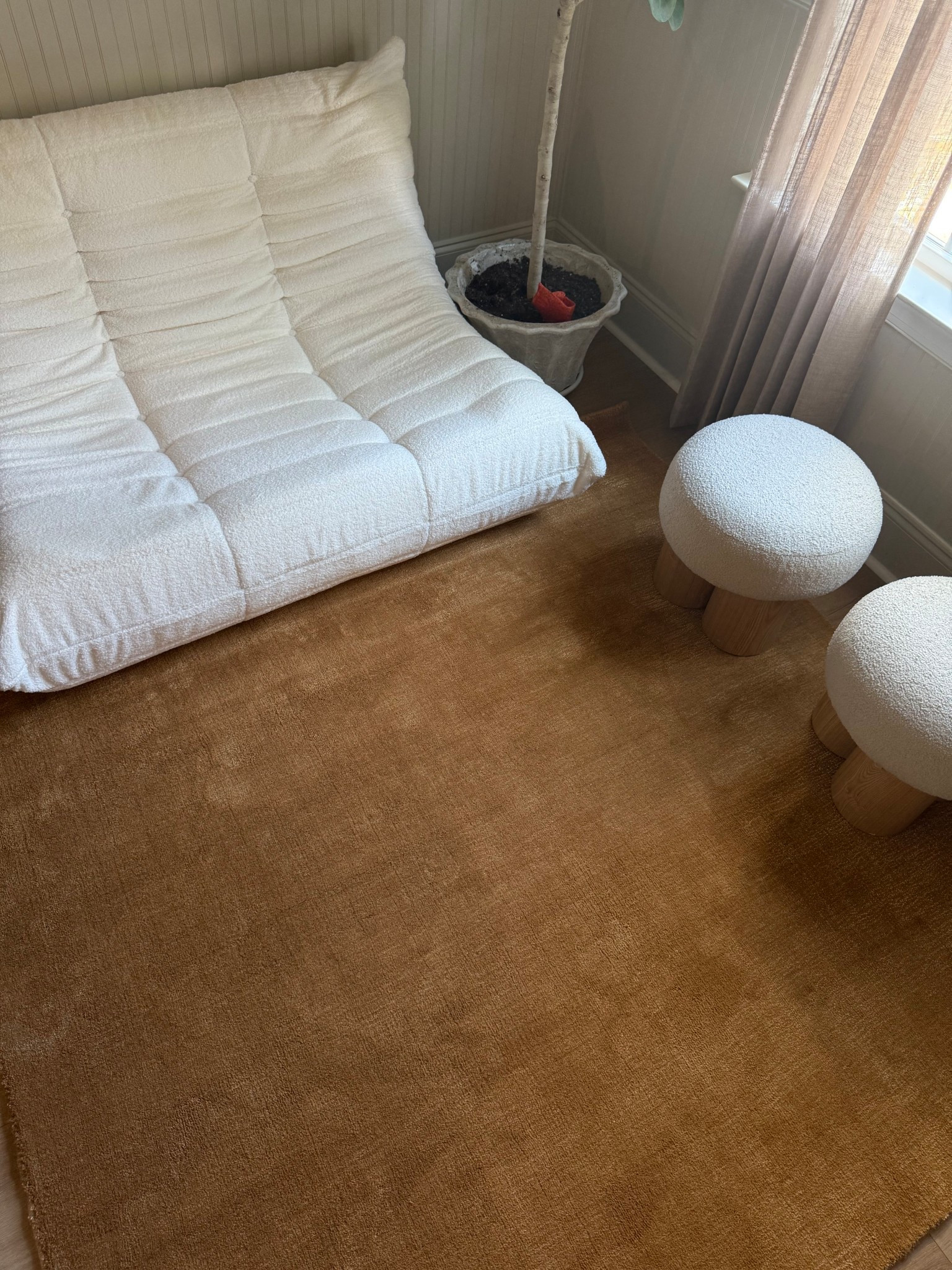 The cutest Togo chair Otto
And stool and wheat color rug!


Square rugs 

#LTKStyleTip #LTKFindsUnder50 #LTKHome