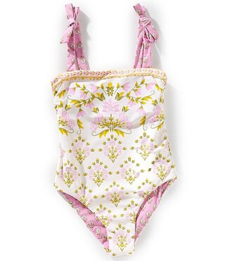 A Loves A Big Girls 7-16 Bandeau One-Piece Swimsuit | Dillard's | Dillard's