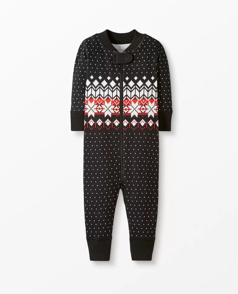 Holiday Print Baby Zip Sleeper | Hanna Andersson
