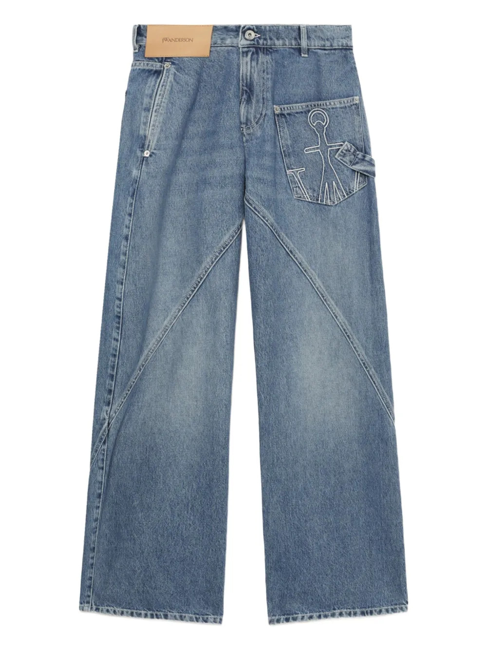 JW Anderson Workwear straight-leg Jeans | Blue | FARFETCH | Farfetch Global
