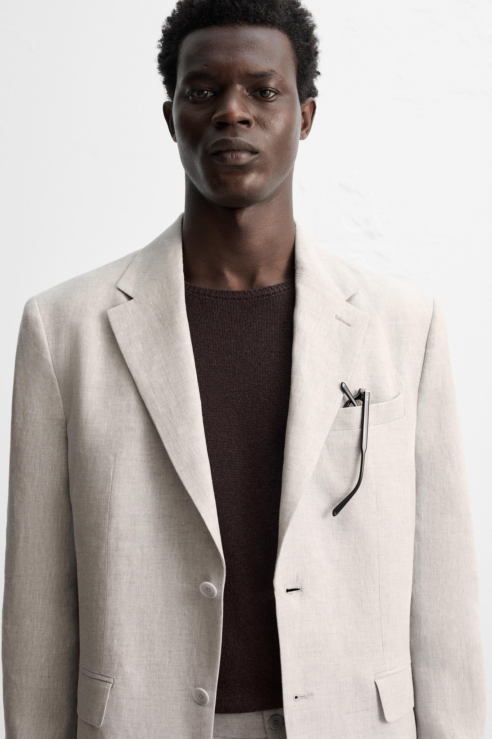 100% LINEN SUIT JACKET | Zara US