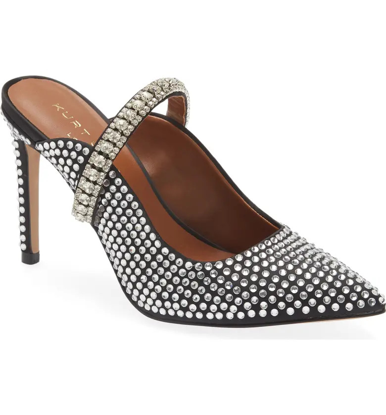 Kurt Geiger London Duke Crystal Embellished Pointed Toe Mule | Nordstrom | Nordstrom