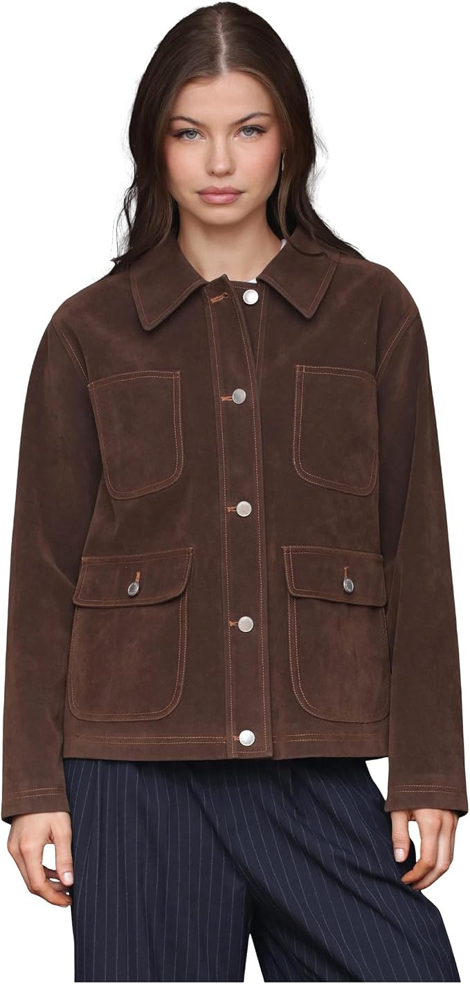 Avec Les Filles Women's Cropped Cf Barn Jacket | Amazon (US)